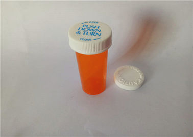 চীন খাদ্য গ্রেড পিপি শিশু প্রতিরোধক Vials, 06 ডিআর Amber শিশু প্রুফ মেডিসিন বোতল সরবরাহকারী